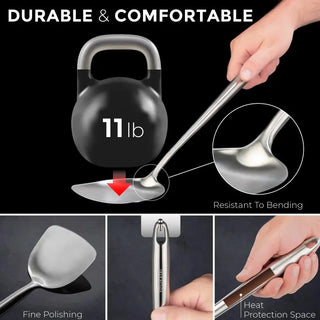 Yosukata stainless steel wok tools detail