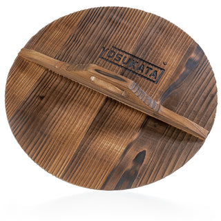Yosukata 13.5-inch carbonized fir wood wok lid