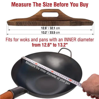 Yosukata 13.5-inch carbonized wooden wok lid, alternate view 3