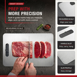 Yosukata 37 cm × 25.4 cm Stainless Steel Cutting Board