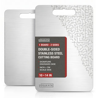 Yosukata 37 cm × 25.4 cm Stainless Steel Cutting Board